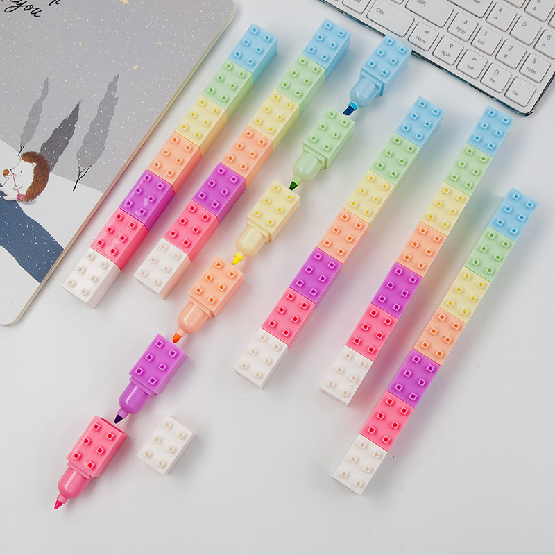 Pastel Highlighter Set Double Ended - 6 stücke Pastell Farbe Körper Gebäude