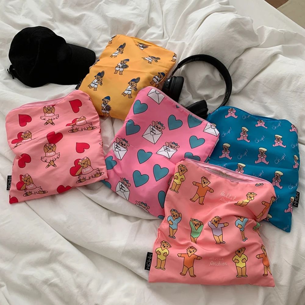 Stationery - Niedliche Kawaii Kosmetiktasche mit Bärenmuster Cartoon-Schreibwarentasche