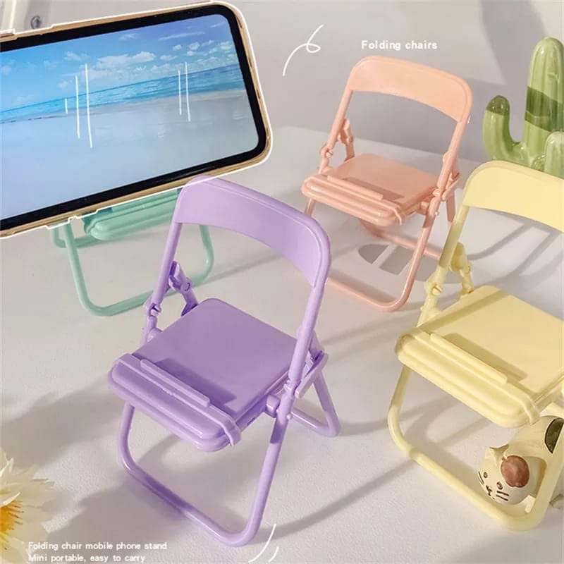 Desk Accessories - Niedlicher Stuhl-Handyhalter, kreativer Desktop-Organizer, multifunktionaler Handyständer