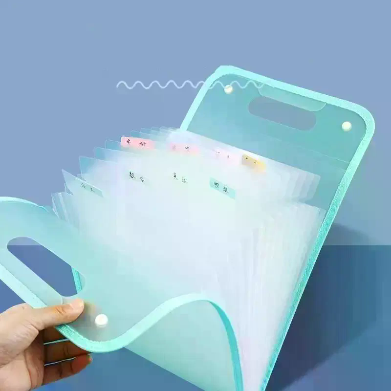 Expandable Accordion File Folder 13 Pockets - 13-Fach-Aktenmappe A4 - Tragbare Dokumenten-Organizer-Tasche mit