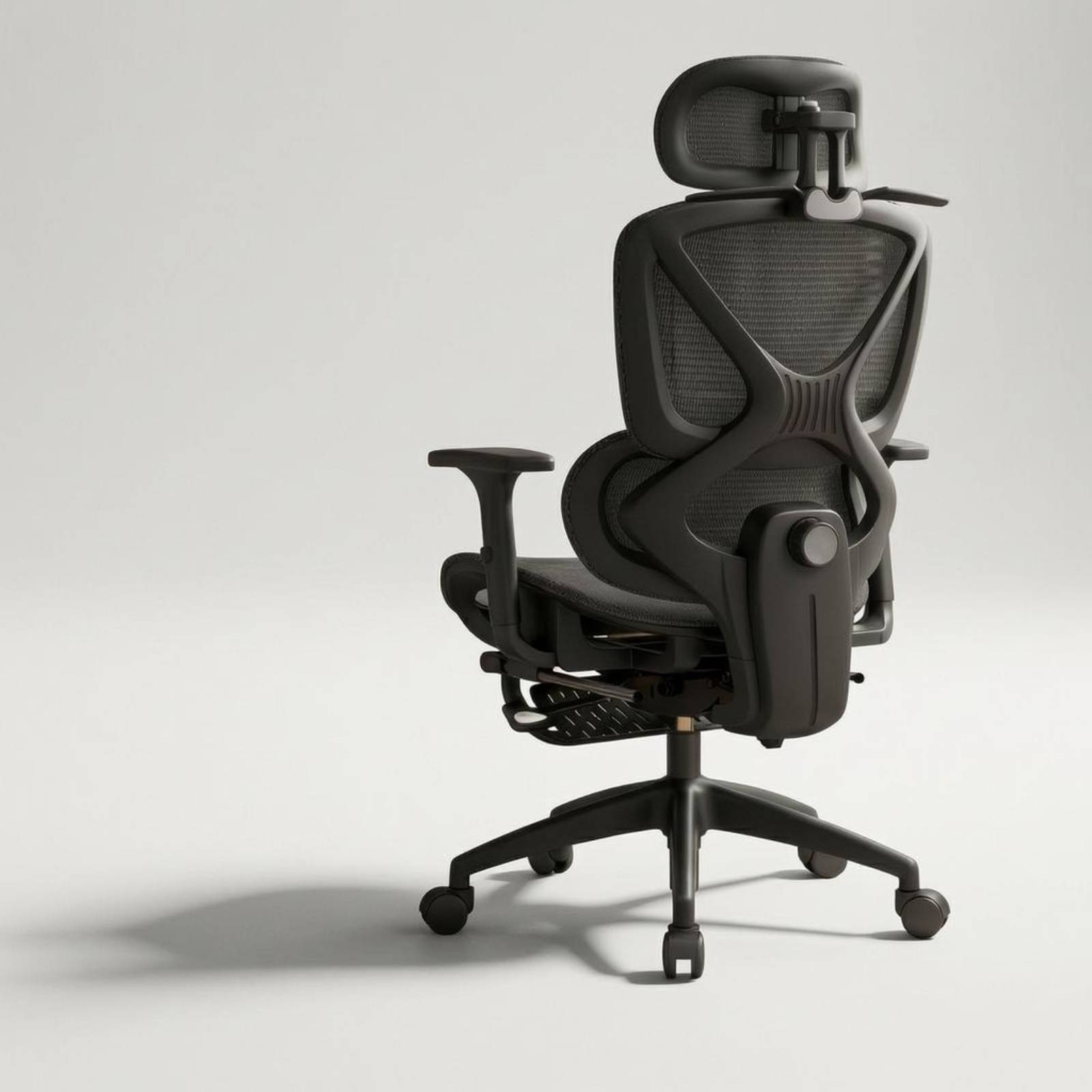 Office Furniture - Hochlehniger Drehstuhl mit Atmungsaktiver Netzpolsterung, Verstellbarer