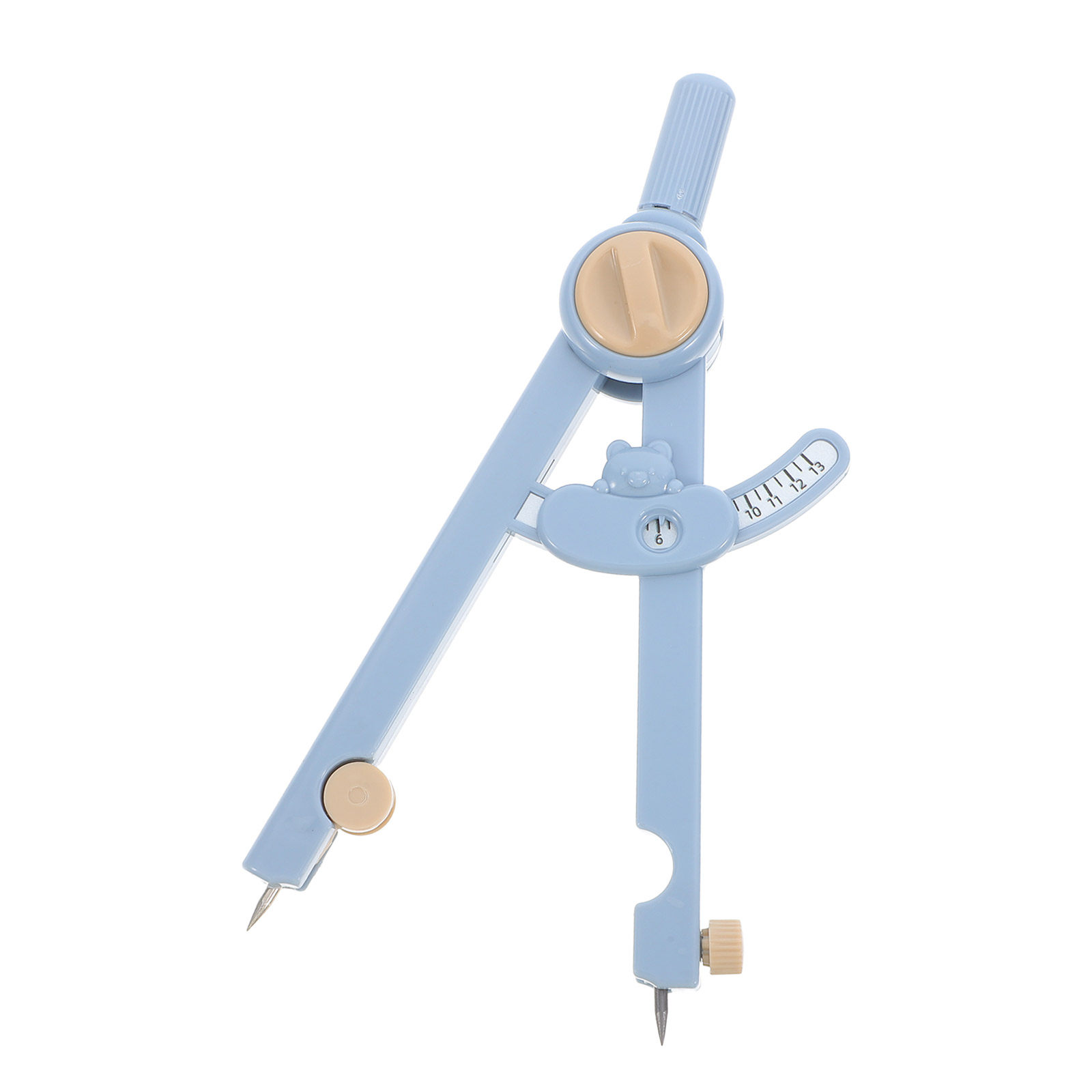Math Geometry Set With Compass - 1 Set Tragbares Metall-Kompass-Lineal-Set Leichtes Kompaktes