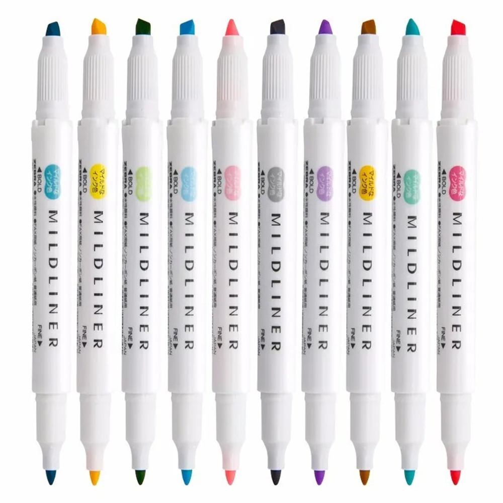 35-Farben-ZEBRA Mildliner High – Pastel Highlighter Set Double Ended Bewertung und Preis