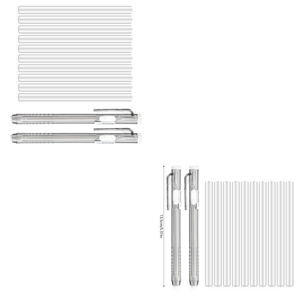 12 x Radiergummis in Stiftform – Retractable Eraser Pen Click Bewertung und Preis