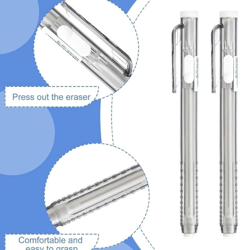 12 x Radiergummis in Stiftform – Retractable Eraser Pen Click Bewertung und Preis