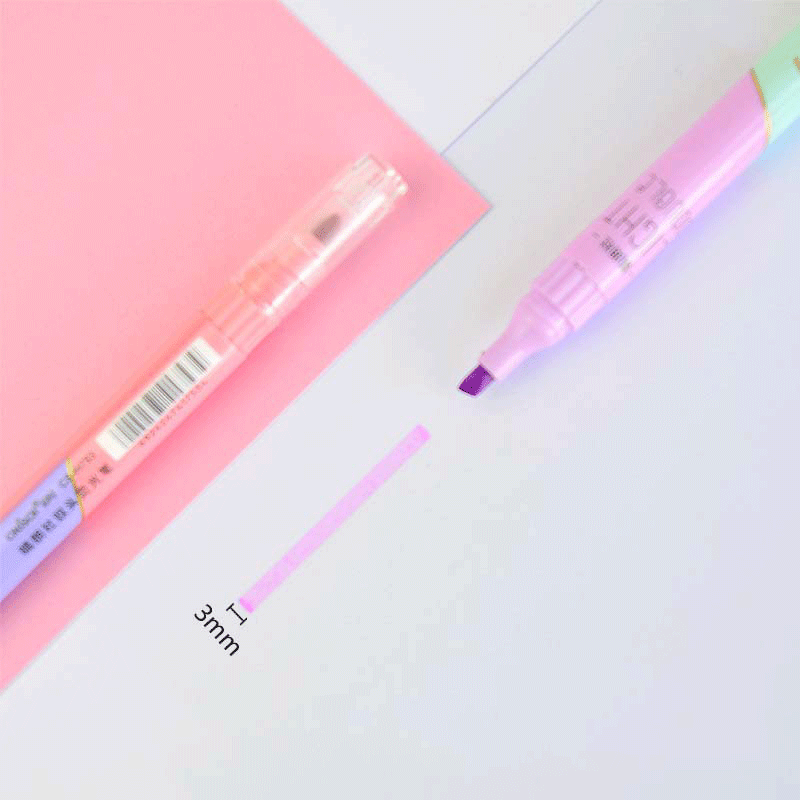 6 PCS Doppel Tipp Highlighter  – Pastel Highlighter Set Double Ended Bewertung und Preis