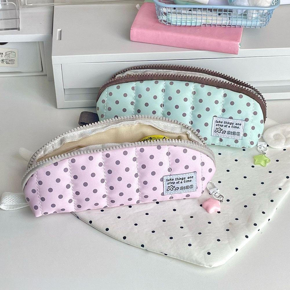 Ästhetisches Polka-Dot-Federmä – Aesthetic Large Pencil Case Pouch Bewertung und Preis