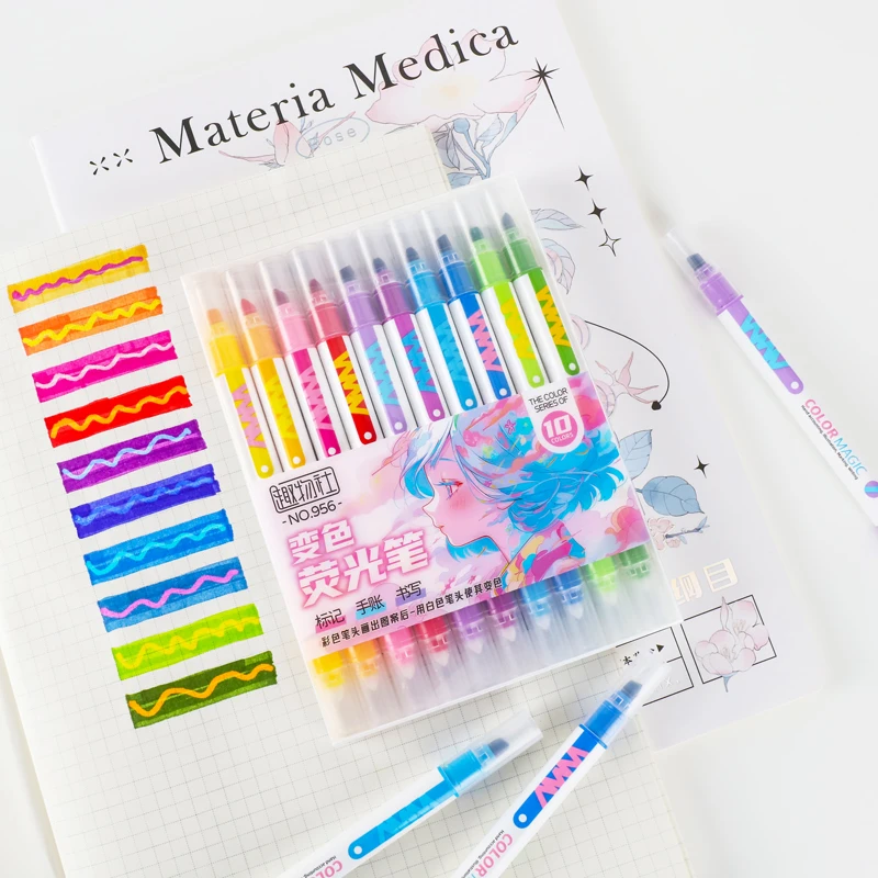 10-teiliges doppelseitiges mag – Pastel Highlighter Set Double Ended Bewertung und Preis