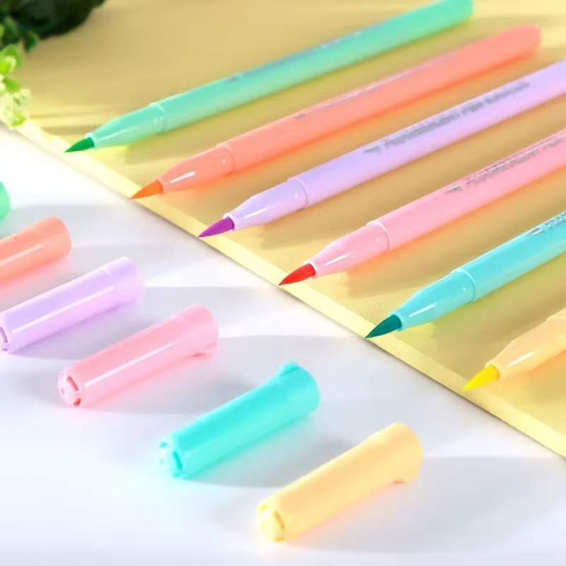 6-farben Soft Brush Fluoreszen – Pastel Highlighter Set Double Ended Bewertung und Preis