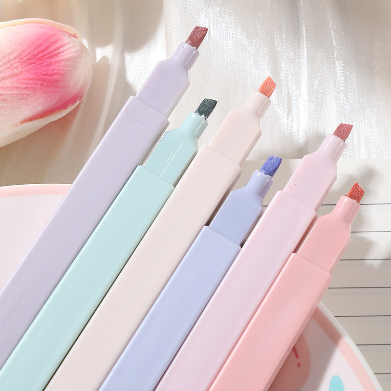 6 Teile/satz Textmarker Set Ne – Pastel Highlighter Set Double Ended Bewertung und Preis