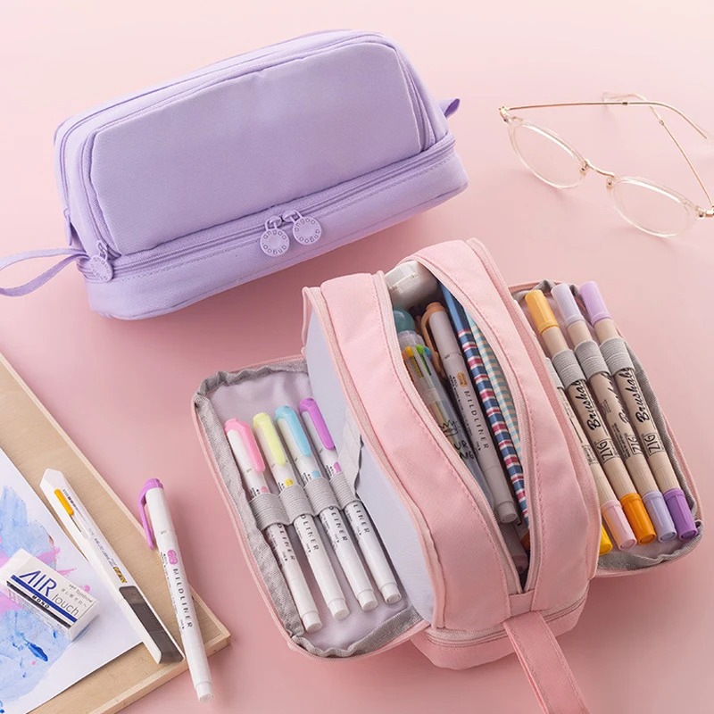 4-Fächer-Federmäppchen mit gro – Aesthetic Large Pencil Case Pouch Bewertung und Preis